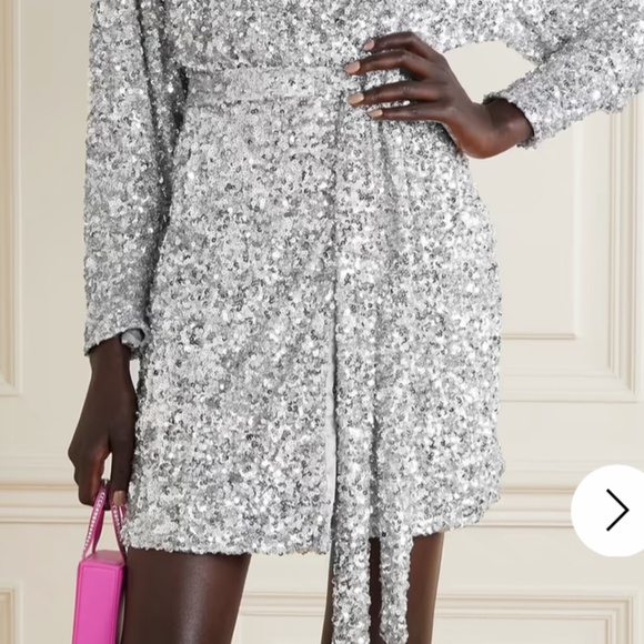 Rotate Birger Christensen silver sequin dress - Picture 2 of 7